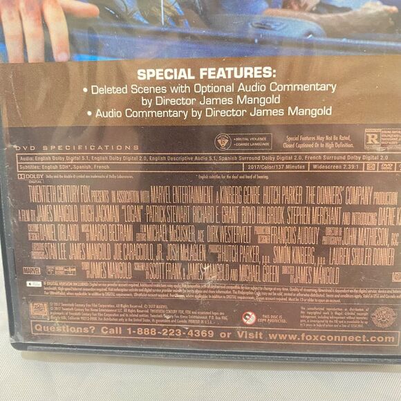 Logan DVD and Digital Download Movie Marvel Wolverine Character With Case - Picture 6 of 10